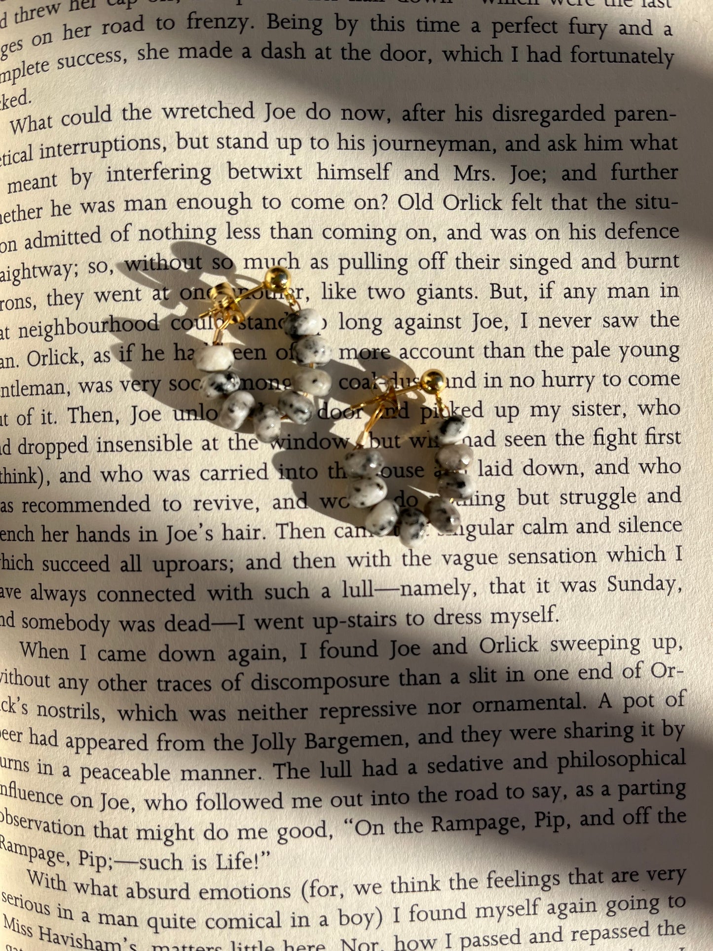Mini speckled wrap hoops