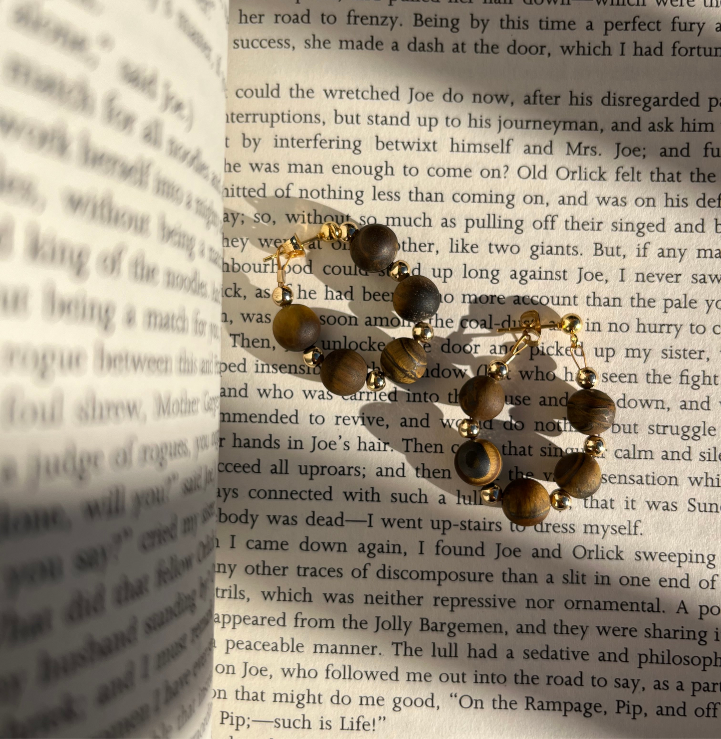 Neutral Wrap Hoops - Brown