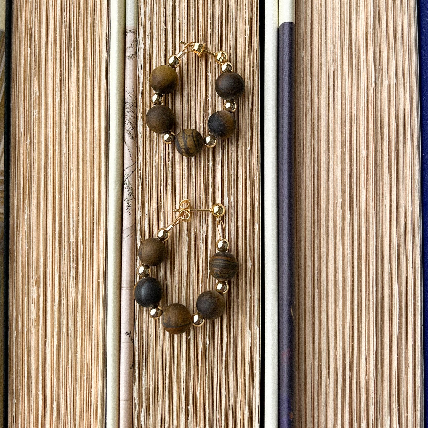 Neutral Wrap Hoops - Brown