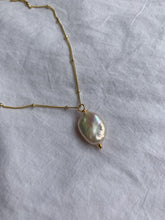 Load image into Gallery viewer, Cassatt necklace with 18k gold plate over sterling silver satellite chain
